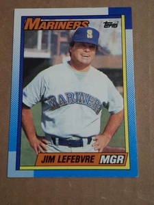 1990 Jim Lefebvre Topps Manager Baseball Karte #459 Seattle Mariners - Bild 1 von 2