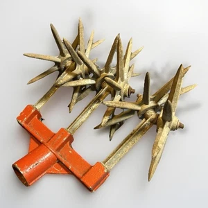 Vintage W. Germany Hand Garden Aerator Cultivator Tool - Soil Spiker Weeder - Picture 1 of 10