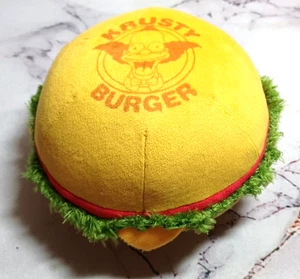 The Simpsons Krusty Burger Plush Stuffed Toy Universal Studios 7x4 Inches Mini! - Picture 1 of 6