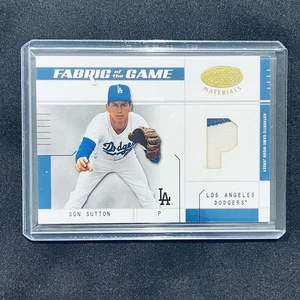 DON SUTTON Game Used PRIME JERSEY SSP /25 2003 Leaf Certified Fabric of the Game - Picture 1 of 2