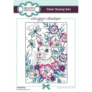 New Creative Expressions Rubber Stamp NO BUNNY BUT YOU love Spring free USA sh - Picture 1 of 5