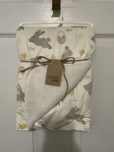 Chick Pea Bunny Easter Egg Chick Unisex Plush Baby Blanket NWT - Picture 1 of 2