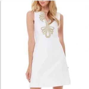 Lilly Pulitzer Women's Janice Shift Dress Resort White Size 4 - Picture 1 of 5