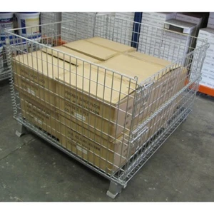 New Wire Mesh Cage Pallet Cage Stillage 1140x1040x800mm In Stock Brisbane - Picture 1 of 3