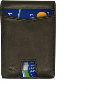 RFID Blocking Bifold Slim Leather Wallet for Men, Front Pocket, Bill/Receipt poc - Bild 1 von 20