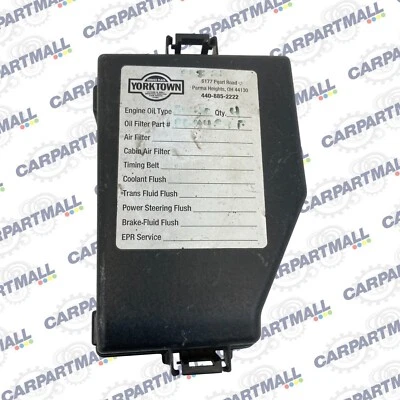 2014 Hyundai Accent 1.6L L4 16V Engine Fuse Relay Box Upper Cap Lid Cover OEM - Image 1 of 4