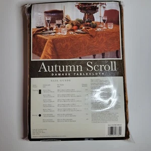 NUEVO Mantel Damasco Pergamino Otoño 12 Bronce 60x144 Vida en Ciudad y Campo - Imagen 1 de 3