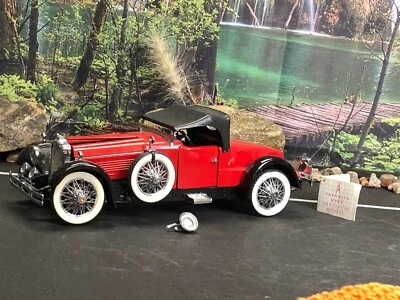 PARTS ONLY ~ 1:24 Diecast FRANKLIN MINT 1928 STUTZ BLACK HAWK BOATTAIL SPEEDSTER - Image 1 of 4