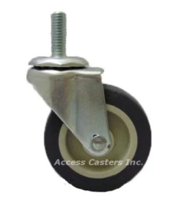 25D8TPT 2 1/2" Threaded Stem Swivel Caster, Thermo Pro Wheel, 80 lbs Capacity - Picture 1 of 1