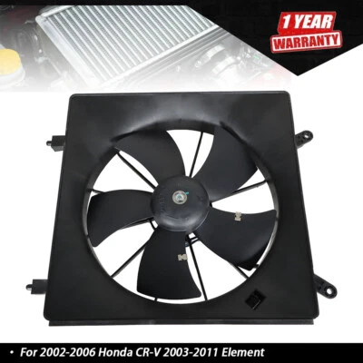 Ventilador de refrigeración del radiador lado izquierdo para Honda CR-V 2002-2006 2003-2011 Element 2,4 L Foto 1 de 4