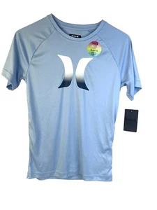 Hurley UPF 50+ H20-Dri T-Shirt Light Blue NEW Boy's Youth Size Medium - Picture 1 of 9