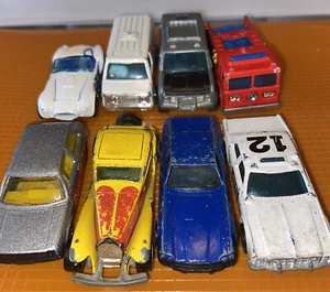 Vintage Lot 8 Hot Wheels 1970s 80s Few Hong Kong Original Old Cars Rare FreeShp - Picture 1 of 11