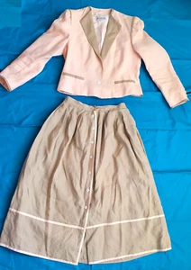 Super Chices Kostüm von Antoinette Hallhuber / Leinen / Rosa Taupe / Gr . 38 - Bild 1 von 1