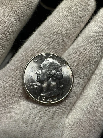 1949 Washington Quarter Choice BU Cover