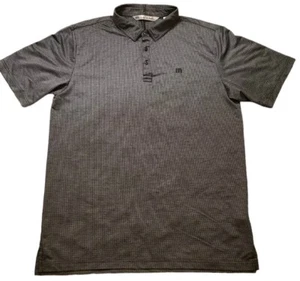 Travis Mathew Herren Large grau & schwarz kariert Kurzarm Golf Polo - Bild 1 von 14