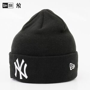 New Era Cap MLB NY New York Yankees Winter Strick Mütze Beanie Mit Umschlag Neu