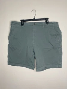 Orvis Cargo Shorts Mens Sz 42 Green Elastic Side Straps Pockets - Picture 1 of 6