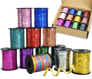 BEISHIDA 12 Assorted Colors Curling Ribbons Set Rainbow Colors Balloons Ribbo... - Picture 1 of 6