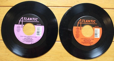 BETTE MIDLER 45RPM 7" JUKEBOX RECORD LOT OF 2 EVERY ROAD + OH INDUSTRY - Image 1 of 4