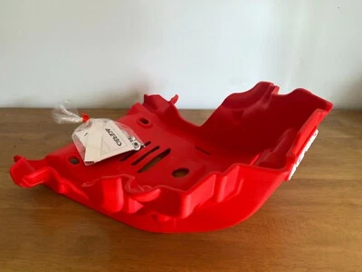 HONDA   CRF 300 L   2021-2025  ACERBIS SKID GLIDE PLATE SUMP FRAME GUARD  RED - Image 1 of 2