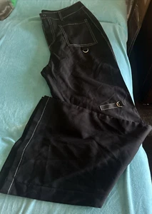 ROMWE Pant for women color black size Large - Picture 1 of 11