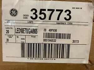 CASE OF 20 GE LED BULBS LED18ET8/G/4/865  35773 NEW IN BOX FREE SHIPPING!