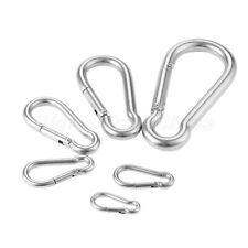 Carabiner D Ring Key Chain Clip Snap Hook Hiking Camping Buckle Snap Portable