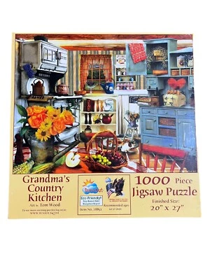 Rompecabezas Grandma’s Country Kitchen-1000 piezas SunsOut #28851 SELLADO Foto 1 de 2