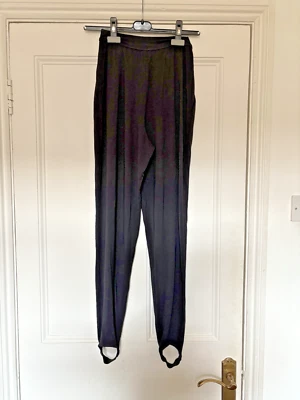 LA PERLA Italy Black Leggings Yoga Harem Pants Jodhpur Size IT44 UK10-12?? - Image 1 of 4