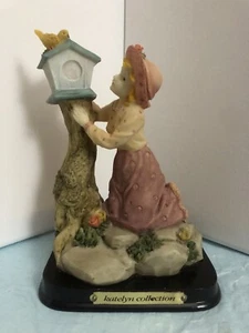 Katelyn Collection Porcelain Figurine Girl Standing By Birdhouse 7” - Picture 1 of 6