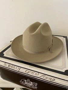 VTG Stetson 3x Beaver Silver Belly Open Road Rancher Cowboy Hat SZ 7 Long Oval - Picture 1 of 17