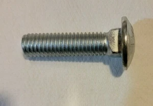 1/2"-13X2" Grade 5 Full Thread Round Head Carriage Bolts Qty 50 New - Picture 1 of 4