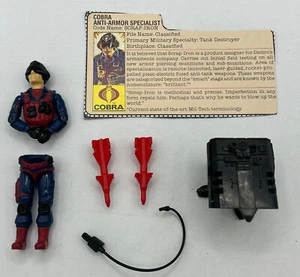 GI Joe Scrap Iron 1984 100% Complete w/ Filecard O-Ring Broken Hasbro Vintage - Picture 1 of 8