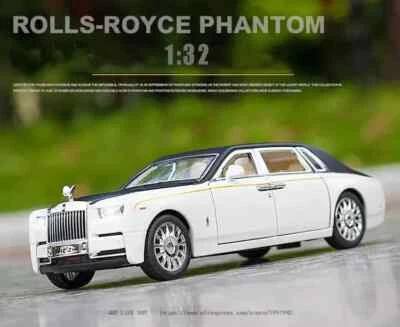 1:32 Rolls-Royce Phantom Model Toy Alloy Car Diecasts Toy Vehicles Sound Light - Image 1 of 4