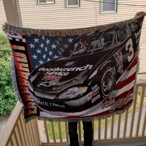 VTG Dale Earnhardt Sr #3 NASCAR Monte Carlo Wall Tapestry Throw Blanket 57"x 43" - Picture 1 of 5