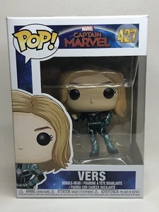 Figura Funko Pop Captain Marvel: Vers Vinilo Bobble-Head #427 A1 - Imagen 1 de 6