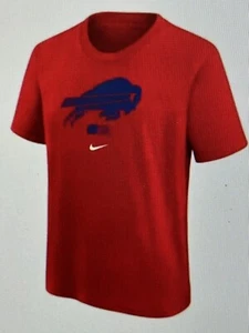 Buffalo Bills NFL Youth Boys Nike University Red Logo T-Shirt - NWT - Picture 1 of 7
