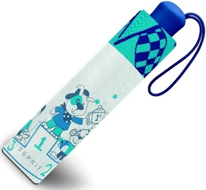 ESPRIT Kinder-Schirm Regenschirm Hund Affe Krokodil Taschenschirm leicht XS NEU - Picture 1 of 4