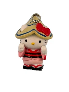 Portachiavi Vintage 2005 Sanrio Hello Kitty Gotochi Charm Sanrio Koenji Awaodori - Foto 1 di 2