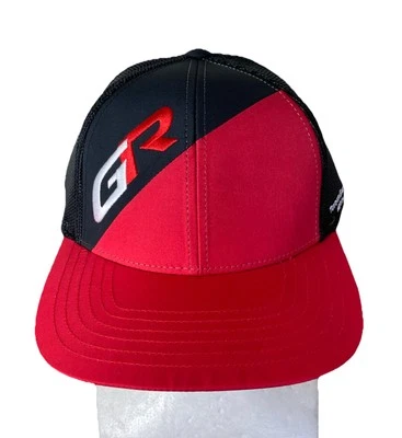 Toyota Gazoo Racing North America Snapback Trucker Hat Mesh Red Black Cap New - Image 1 of 4