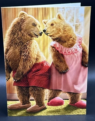 Tarjeta de felicitación de nuestro aniversario (osos) con sobre Foto 1 de 4