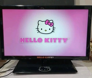 Hello Kitty 19" LED HDMI TV or PC Monitor ⚠️No Remote⚠️🔆 Works 🔆 - Picture 1 of 7