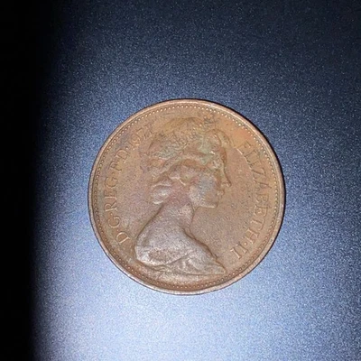 RARE 1971 2 NEW PENCE British Elizabeth II Coin BN - Image 1 of 3