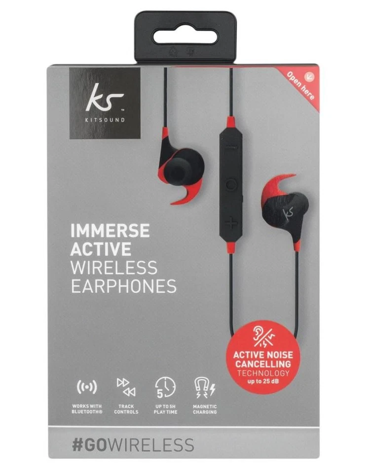 KitSound Immerse Active ANC InEar Auriculares Inalámbricos Bluetooth - Imagen 1 de 4