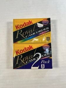 Kodak Camcorder 8mm Royal Film Tape 2 Pack Videotape Sealed - Picture 1 of 2