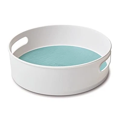 Copco Basics 12-inch Storage Turntable, Aqua Foto 1 de 4