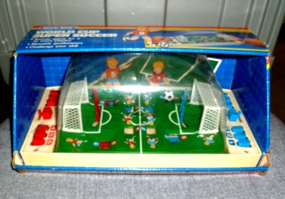 Juego de Mesa Manual Super Fútbol Copa Mundial Caja Azul Años 80 Vintage Foto 1 de 3