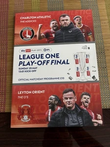 League One Play-Off Final Programme Charlton Athletic vs Leyton Orient 2024-2025 - Picture 1 of 3