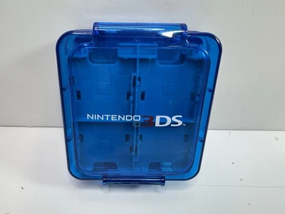 Nintendo DS Compact Game Case 3DS 2DS Clear Blue Storage 16 Cards Travel Pack Foto 1 de 4