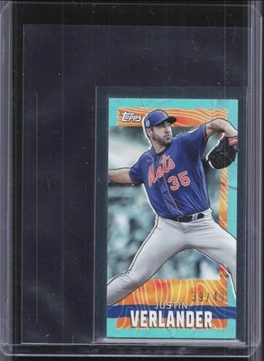 2023 Topps Rip #MRIP-JV Justin Verlander Mini Aqua #/40 - Image 1 of 2